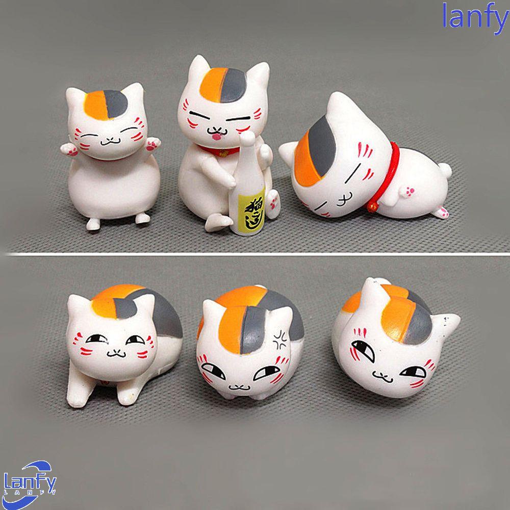 Lanfy Natsume Yuujinchou Figure Mainan Anime Jepang Model Mini Mainan PVC Nyanko Sensei Figure