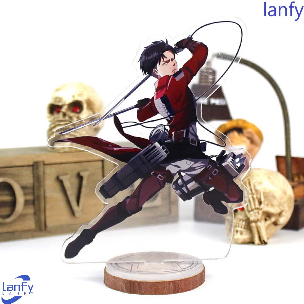 Lanfy Mainan Action Figure Model Attack on Titan Bahan Akrilik Untuk Dekorasi Meja