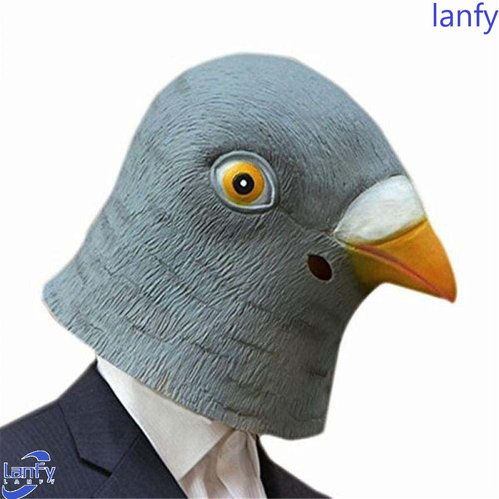 Lanfy Merpati Cosplay Topeng Untuk Pesta Halloween Hadiah Kepala Burung Raksasa Kostum Prop Topeng Pesta Properti Kostum Prop Topeng Wajah Topeng Cosplay