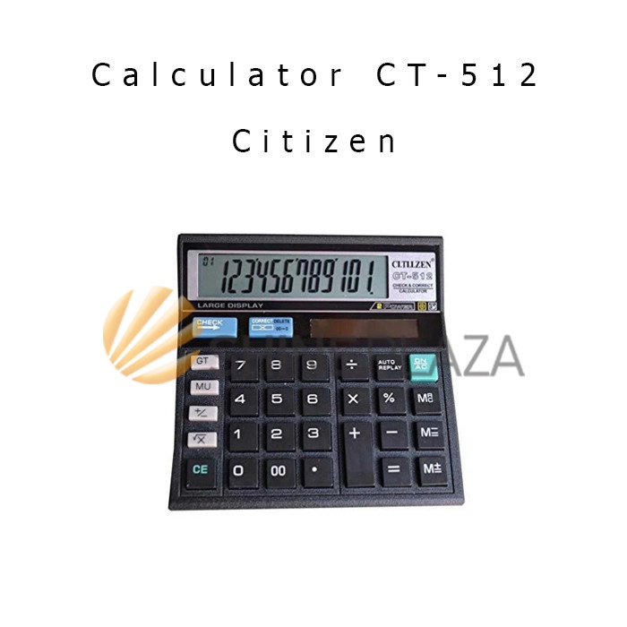 

Calculator Pasar Citizen 12 Digit CT-512 - Kalkulator Citizen