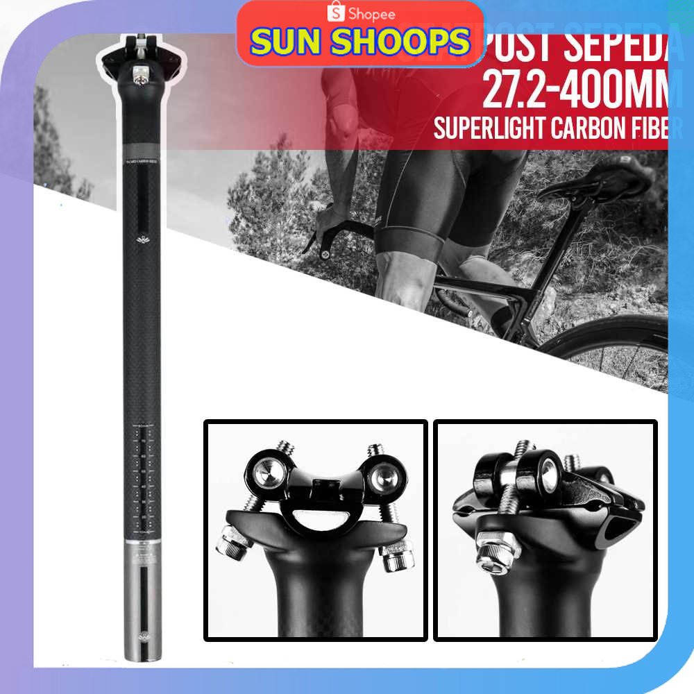 SUN SHOOPS - WACAKO Seatpost Sepeda Carbon Fiber Superlight Road Bike 27.2-400mm