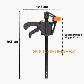 CATOK F 100MM 4INCH CLAMP KAYU F WOOD WORKING PENJEPIT JEPIT 4&quot; 4 INCH 100 MM 10CM 10 CM PEGANGAN KERAJINAN ALAT