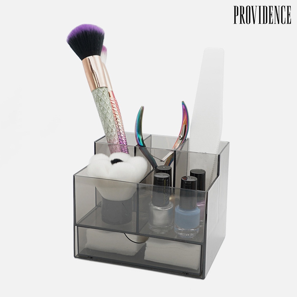 Providence Makeup Organizer Kapasitas Besar Tipe Laci Pinggiran Halus Kompartemen Wadah Kosmetik Perlengkapan Rumah Tangga