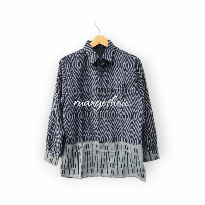 kemeja tenun troso/kemeja tenun etnik pria premium/kemeja kantor pria