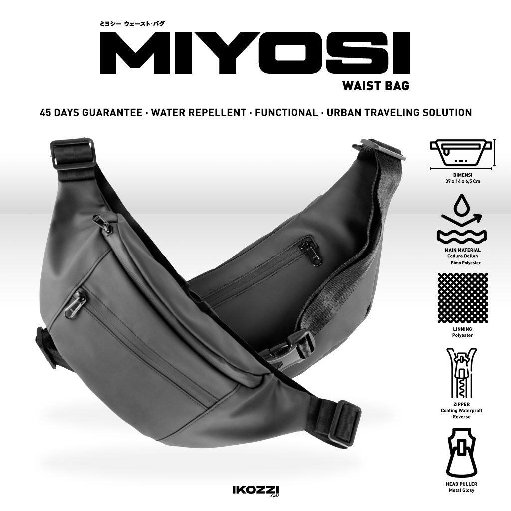 Ikozzi Miyosi Waist Bag - Tas Selempang