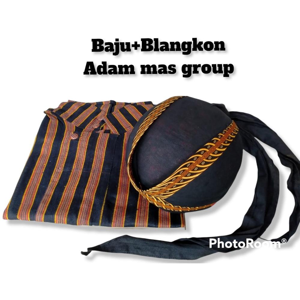 Lurik [PROMO MURAH] Baju Surjan Lurik Blangkon jogja / Baju khas Solo Jogja / Seragam Lurik /Baju Ad