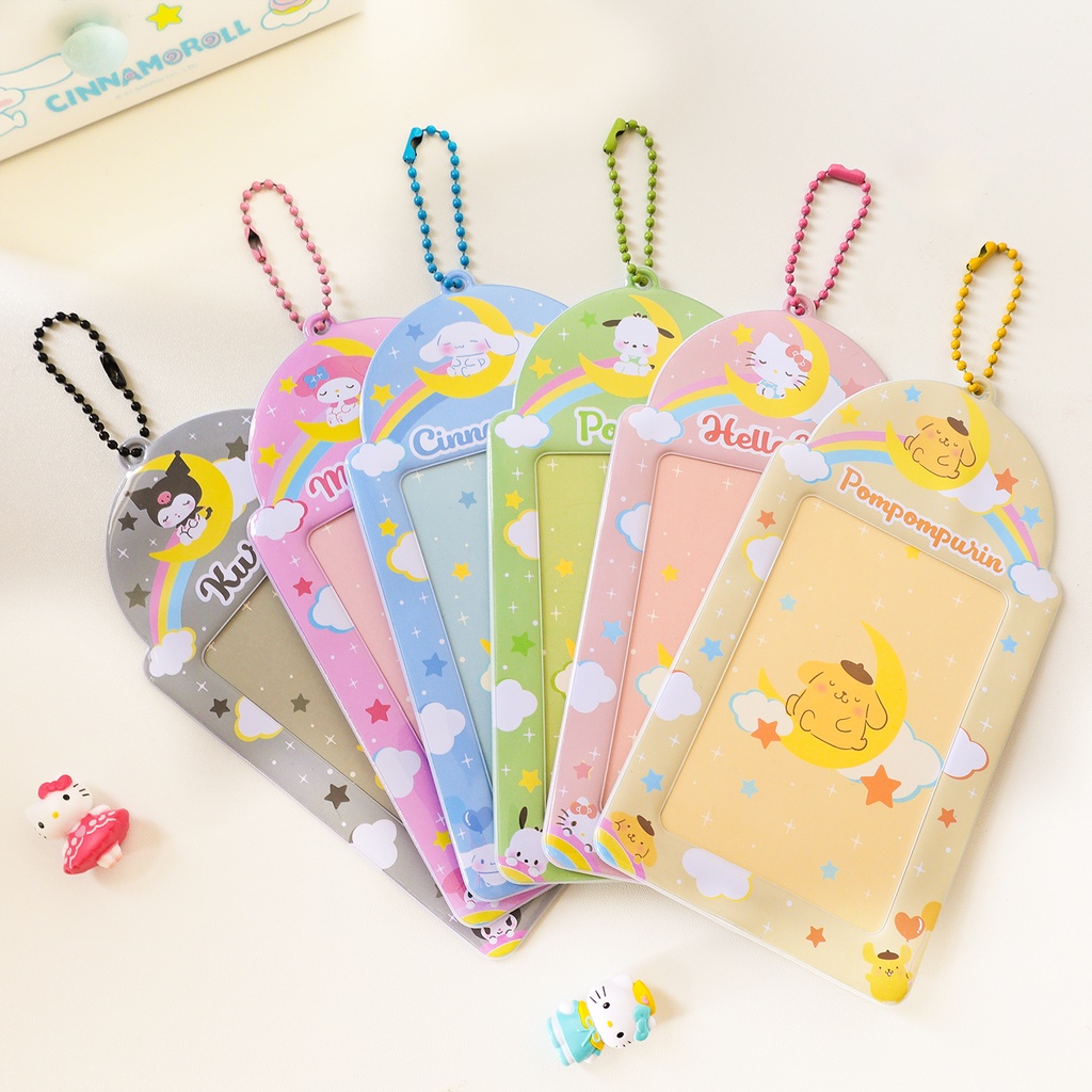 Galicici Sanrio Gaya Yang Sama Cloud Series Card Case/Kulomi Pochacco Tempat Penyimpanan Kartu Kecil/Student Card ID Protection Case