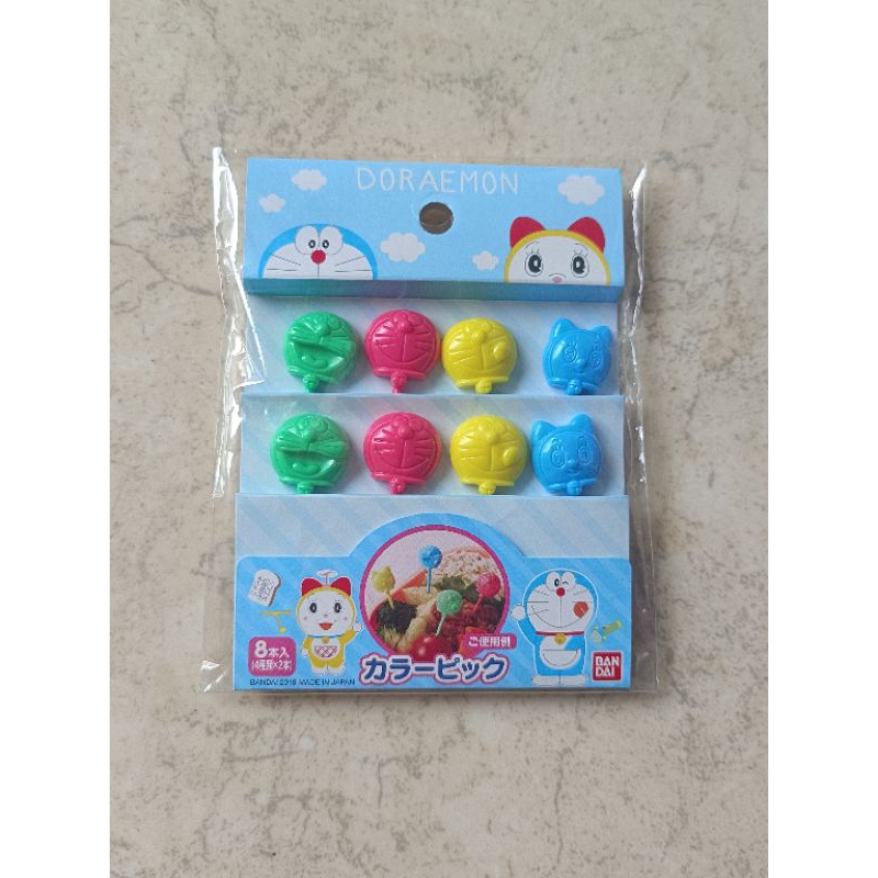 Lunch Picks Doraemon Bandai Food Picks Tusukan Bento Bekal Anak