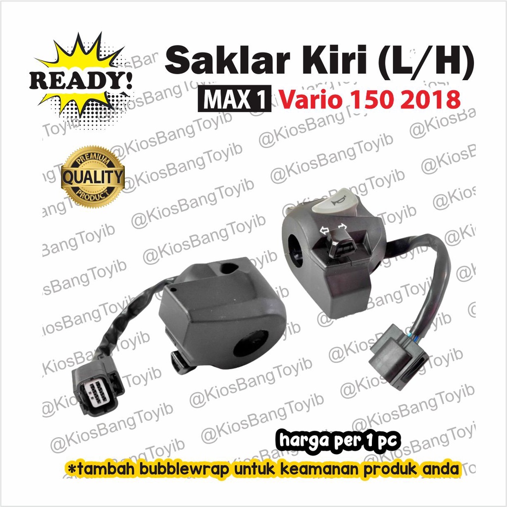 Saklar Holder Handle Switch Kiri Honda VARIO 125 150 2018 [-max1-]