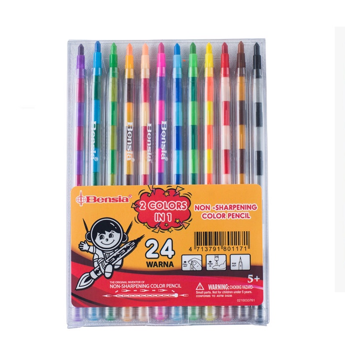 

Bensia Pensil Warna Susun 24 Warna - Non Sharpening CANO-81