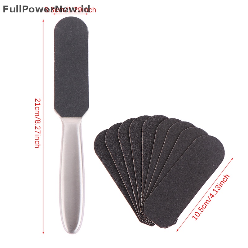 Power Stainless Steel Pedicure Foot File Kulit Mati Keras Callus Remover Penggiling Kaki ID