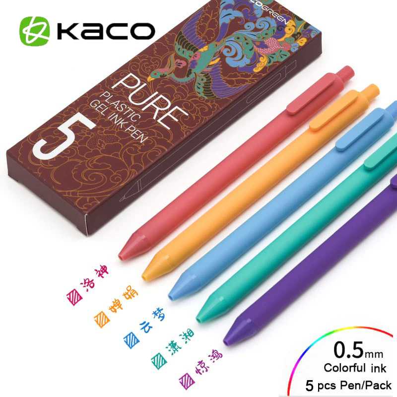 

KACO PURE CLASSIC III Special Edition Pena 0.5mm 5PCS (Colorful Ink)