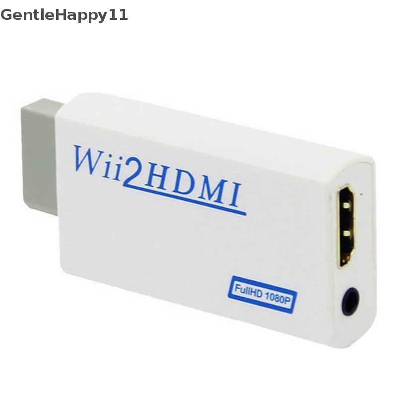 Gentlehappy Konektor Adapter Converter HD Wii To HDMI 1080P/720P Upscaling Dengan id 3.5MM