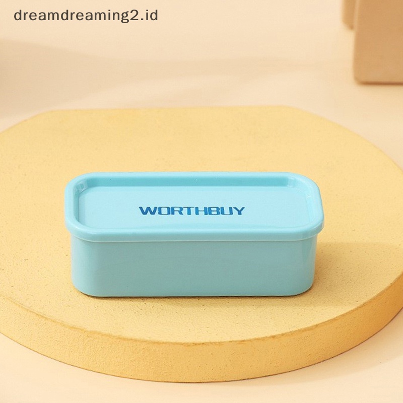 (drea) Ins Portable Cotton Swab Box Travel Floss Holder Case Serba Serbi Kotak Organizer Kawat Tahan Debu Earphone Kabel Kotak Penyimpanan//
