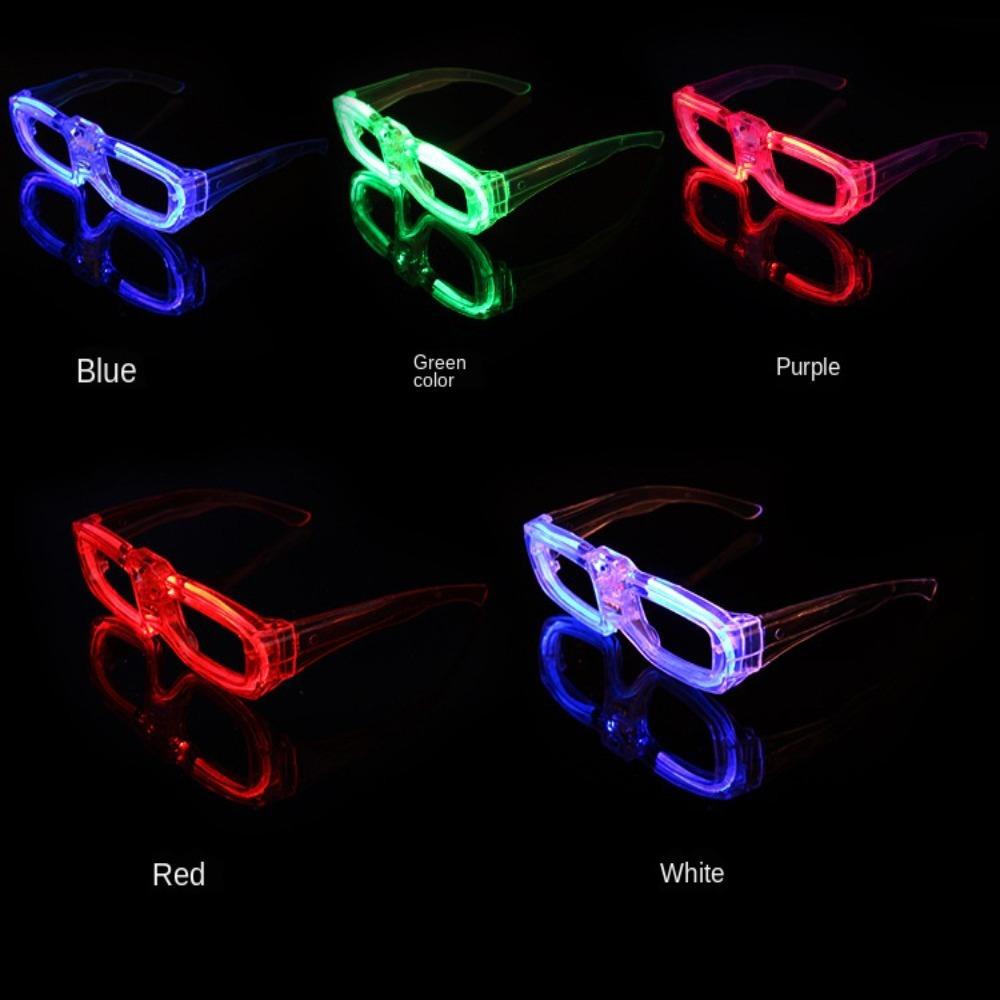 Lanfy Kacamata Bercahaya Nikmat Pesta Perlengkapan Pesta Glow in The Dark LED Glasses Perlengkapan Pesta Dewasa Rana Shades Glasses