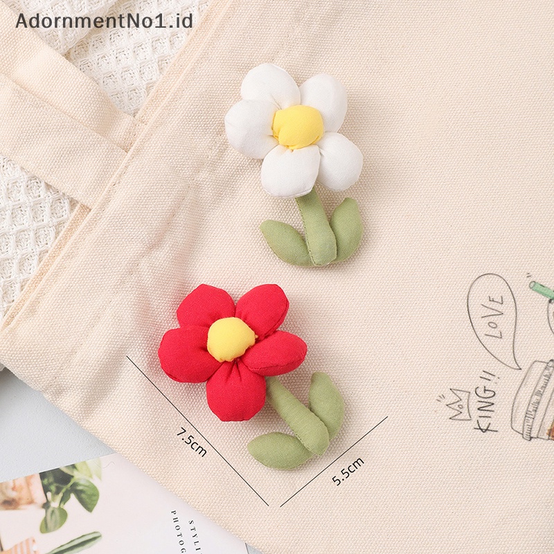 [AdornmentNo1] Katun Puffy Bunga Bros Untuk Wanita Fashion Tanaman Kerah Pin Lencana Brooch Pakaian Tas Aksesoris Perhiasan [ID]