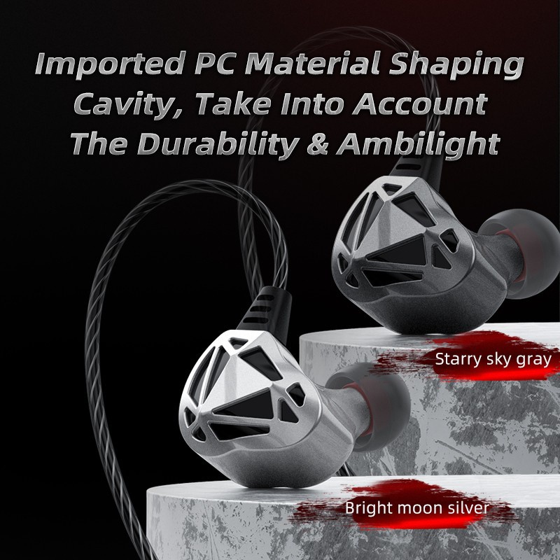 I* QKZ AK7 ORIGINAL 100% HIFI EARPHONE HEADSET GAMING HEAVY BASS WITH MIC AK-7