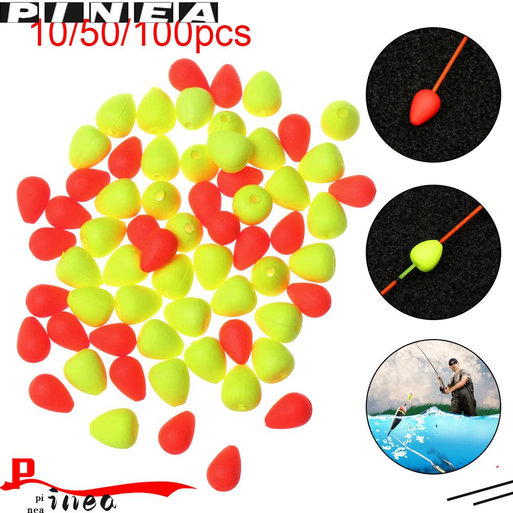 Nanas10/50/100ppcs Pelampung Ekor Mata-catching Kacang Merah/Kuning Tackle Sensitive Fishing Signal Sender