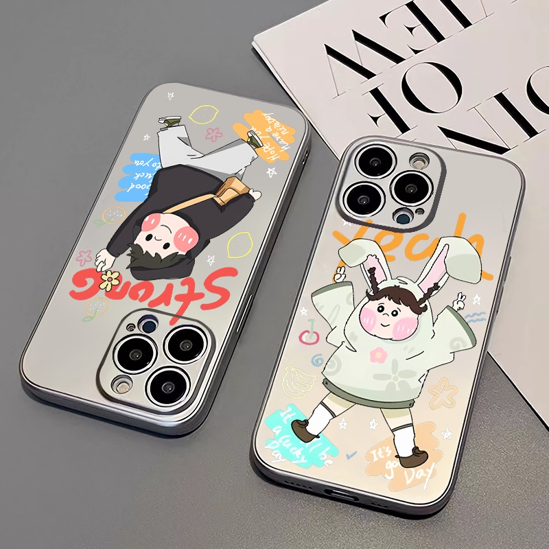 Lucu Kupon Soft Electroplate Phone Case Kompatibel Untuk IPhone Casing14 13 12 11 Pro XS Max XR X8 +7 6S Plus Mini TPU Silikon Shockproof Cover