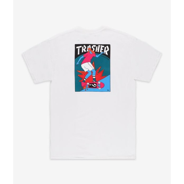 Thrasherr TRASHER Hurricane White Tee