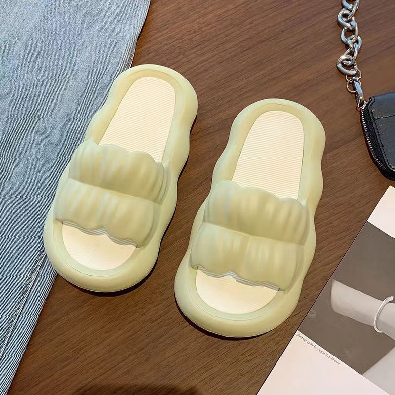 ☀CAMILO☀ SD17 Sandal Slip On PVC CUTE Sendal Rumah Nyaman Slipper Korea Soft Rubber Non Slip Flip Flop Wanita Kekinian Selop Comfortable