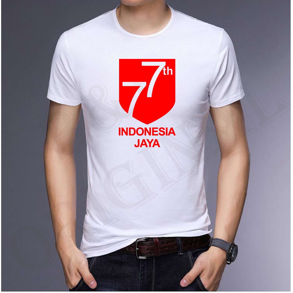 Bisa Bayar Di Tempat/ BS/BAJU KAOS 17 AGUSTUS MOTIF C /ATASAN UNISEXS LENGAN PANJANG/PENDEK/GOOD QUALITY