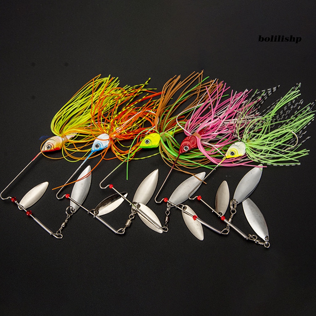 Bo-komposit Payet Lure 3D Simulasi Fisheye Tajam Kait Hidup Memancing Silikon Spinners Umpan Buatan Memikat Alat Pancing