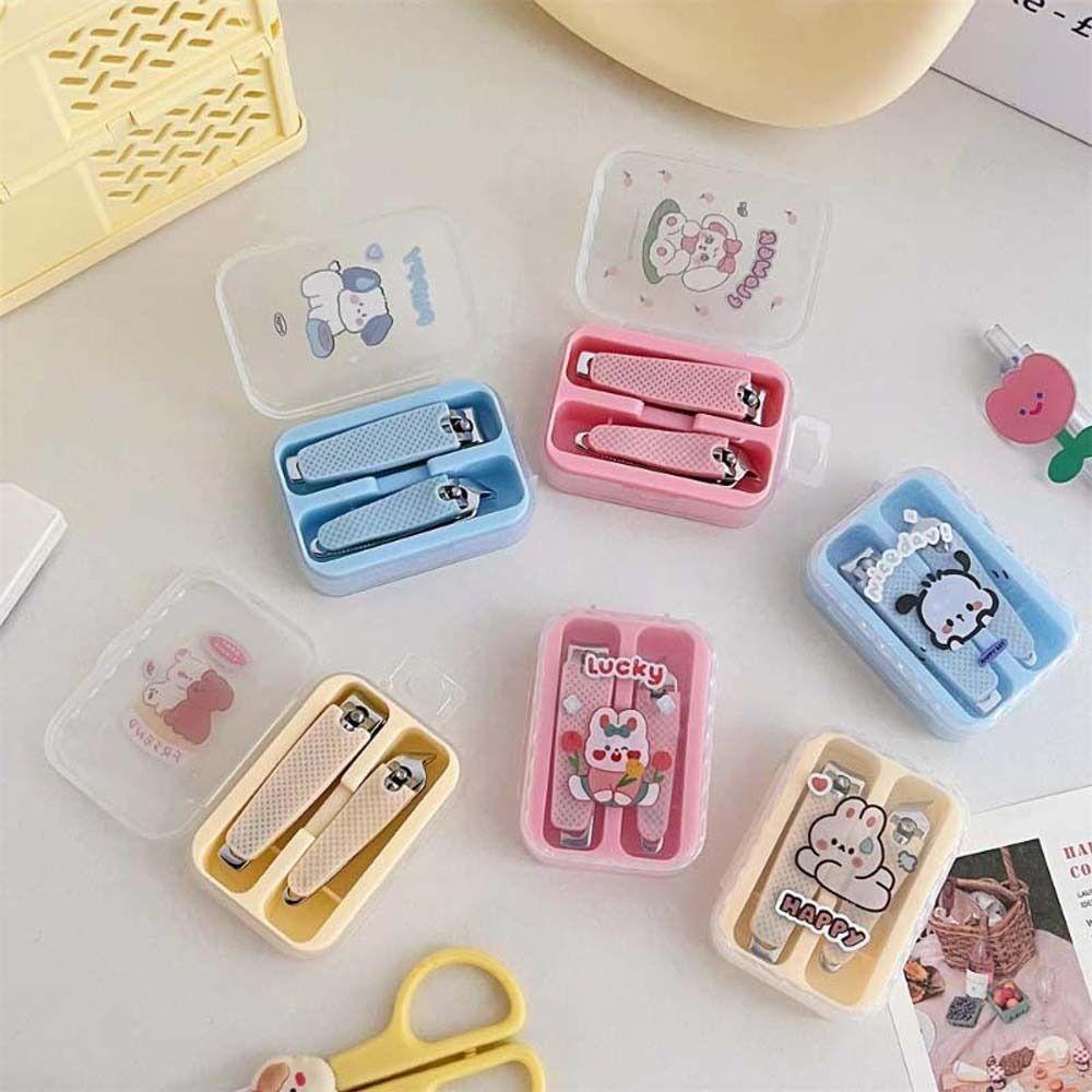 Mxbeauty Kartun Gunting Kuku Rumah Tangga Memoles Perawatan Kuku Pachacco Hewan Kelinci Manicure Set