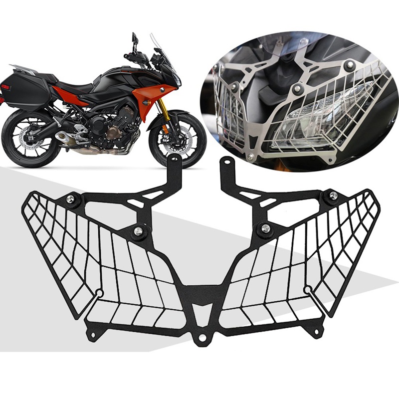 1 buah Lampu Depan Sepeda Motor Grille Pelindung Penutup Lampu Depan Sepeda Motor Grille Untuk-Yamaha FJ-09 Tracer 900 MT-09 Tracer 900GT 2019-2022