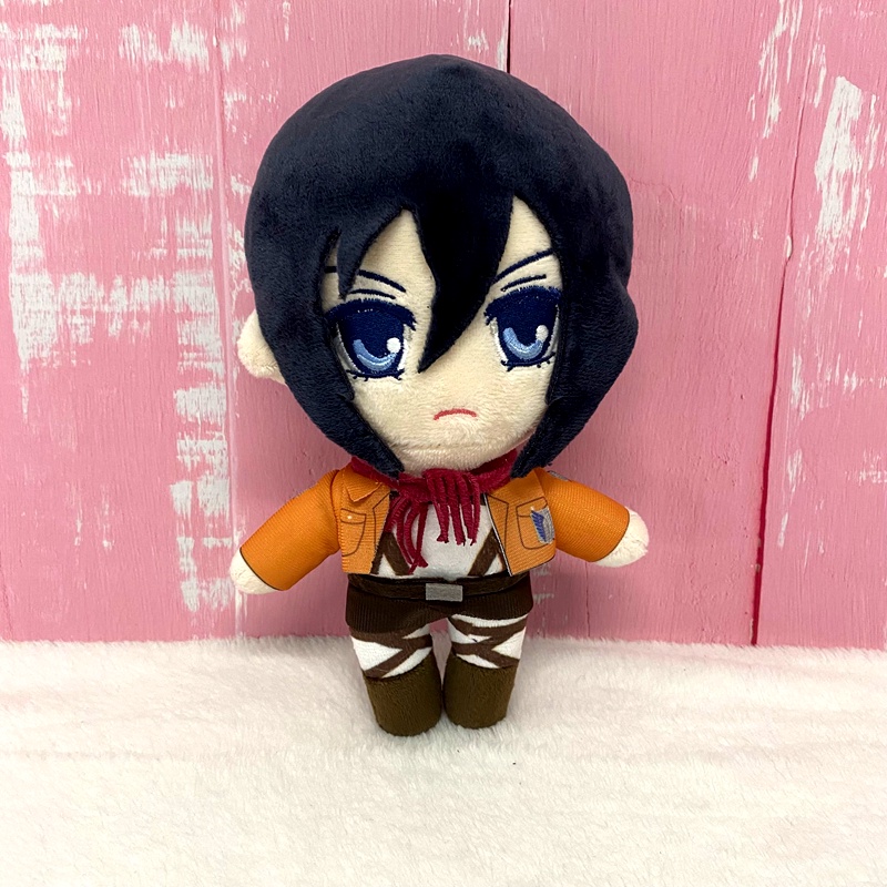 Attack on Titan Lucu Boneka Mewah Anime Figure Mainan Ackerman Boneka Lembut Hadiah Anak Levi Ackerman Boneka Mainan