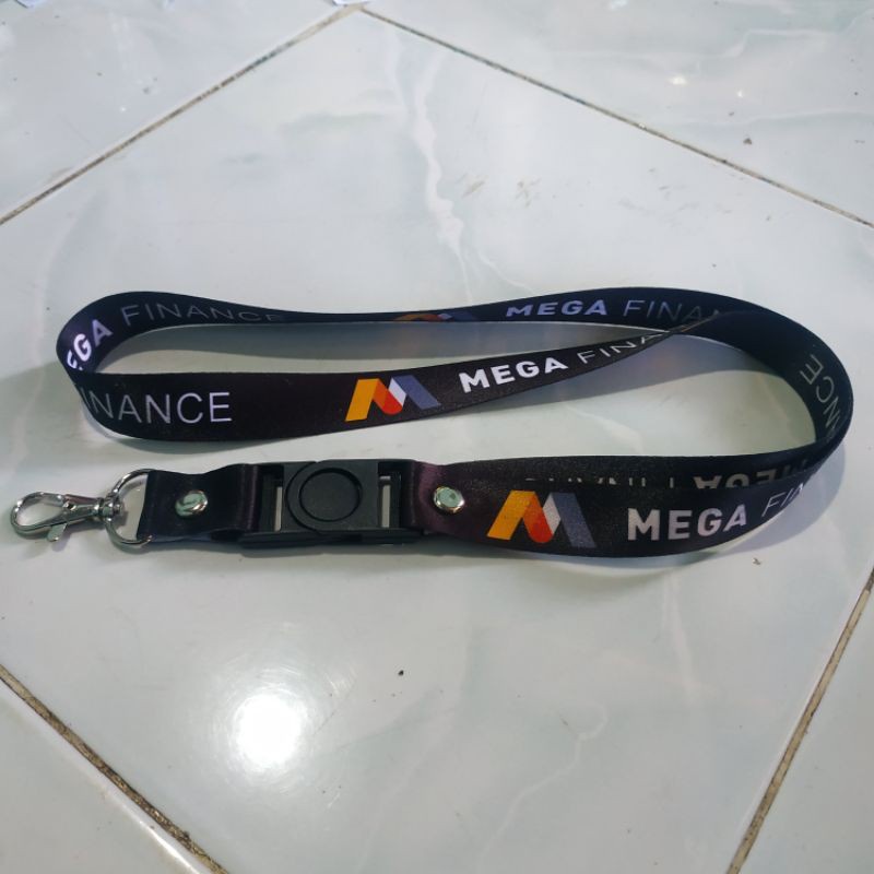 

Tali Id Card MEGA FINANCE Hitam Berwarna Printing Sublimasi [Bisa Satuan]