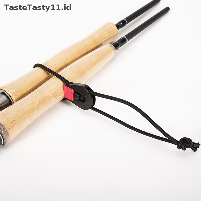 Tastetasty 1pcs Quick Rod Ties Reusable Fishing Rod Bungee Cord Aksesoris Untuk Memancing.