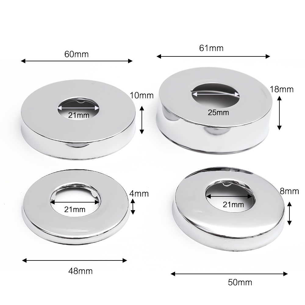 [Harga Grosir] Penutup Hias Shower Kran Stainless/Pipa Air Tembok Lubang Percantik Penutup/Shower Aksesoris Dekorasi Kran Dapur