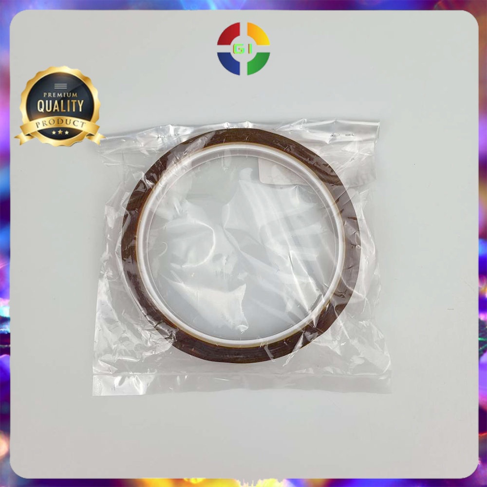 Tape Lakban Heat Resistant Polyimide High Temperature Adhesive 33 m x 5 mm - Brown