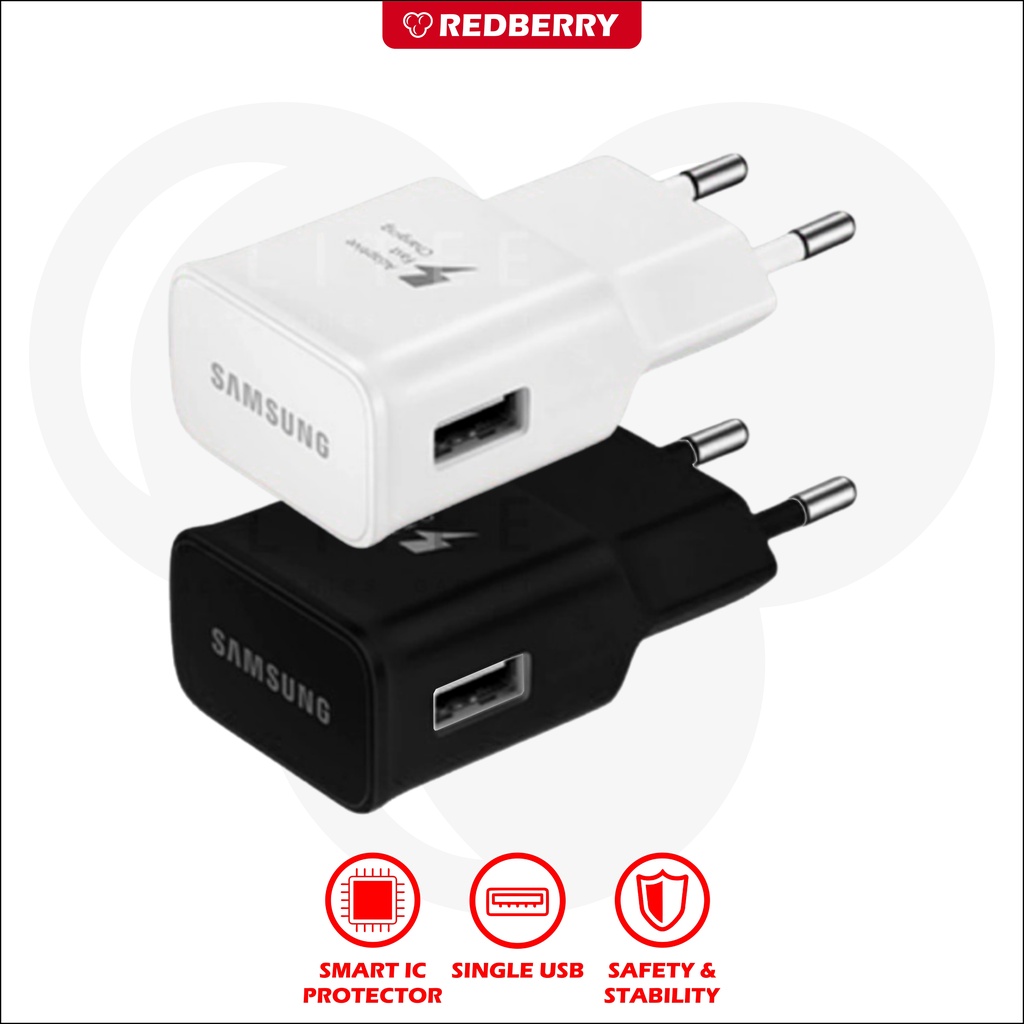Adaptor charger S6 1 USB 1A 5V batok kepala cas casan HP speaker powerbank tws dll universal