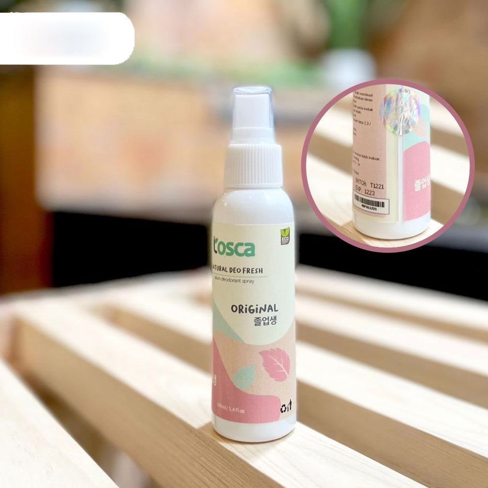 TOSCA Deodorant Tawas Spray 100ml Tosca Deodoran Tawas Cair Ampuh Mencegah Bau Ketiak dan Badan Non Alkohol