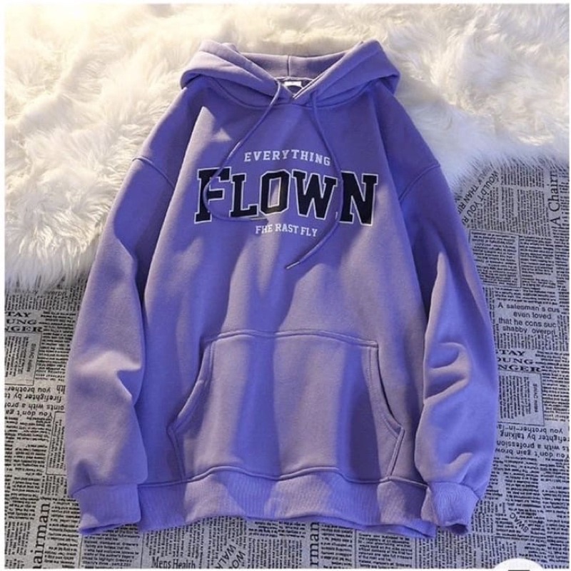 BEFAST - ZGW OOTD WANITA SWEATER JENI / Sweater Hoodie FLOWN Fleece (LD 110, P 62) / OOTD Wanita Ala Style Korean / Outfit Casual Wanita / Sweater Crop Lengan Panjang Kekinian / Fashion Remaja ABG Trendy