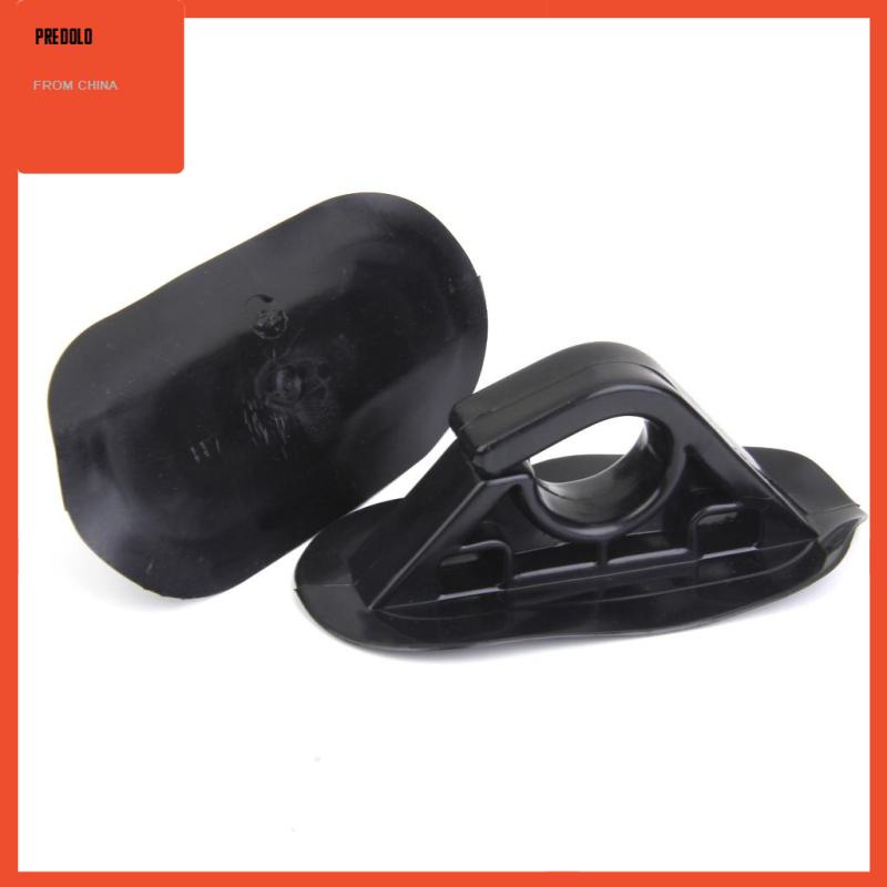 [Predolo] 2x Hitam Oar Paddle Holder Hook Gesper F Perahu Kayak Karet Perahu Perahu Aksesori