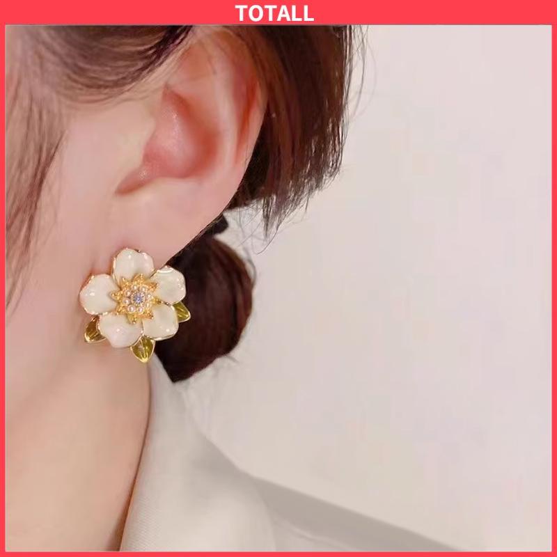 COD Anting Tusuk Motif Bunga Gaya Korea Fashion Untuk Wanita-Totall