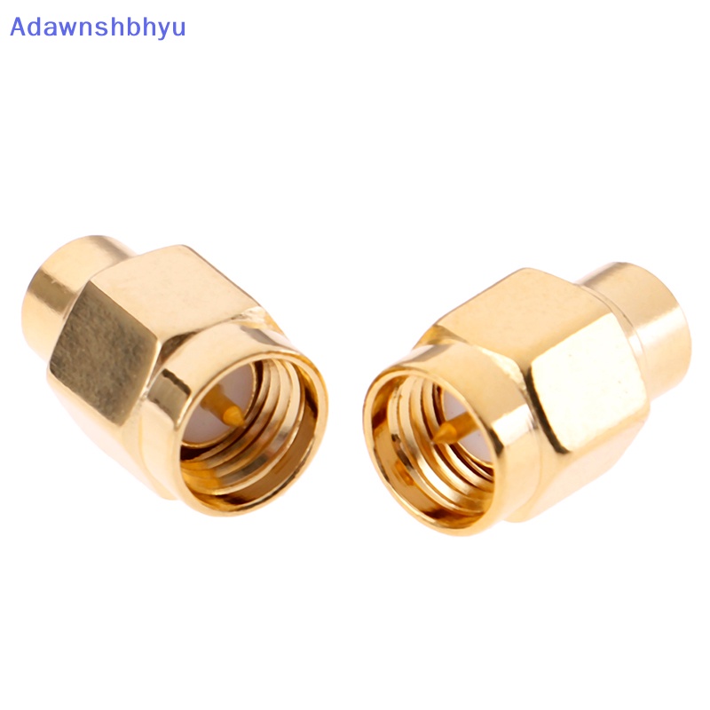 Adhyu 2pcs 2W 6GHz 50ohm SMA Male RF Terminasi Coaxial Dummy Load Lapis Emas Cap ID