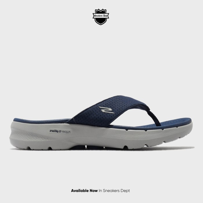 SKECHERS Sandal Pria SKECEHRS GO WALK 6 SANDAL 229129NVGY ORIGINAL