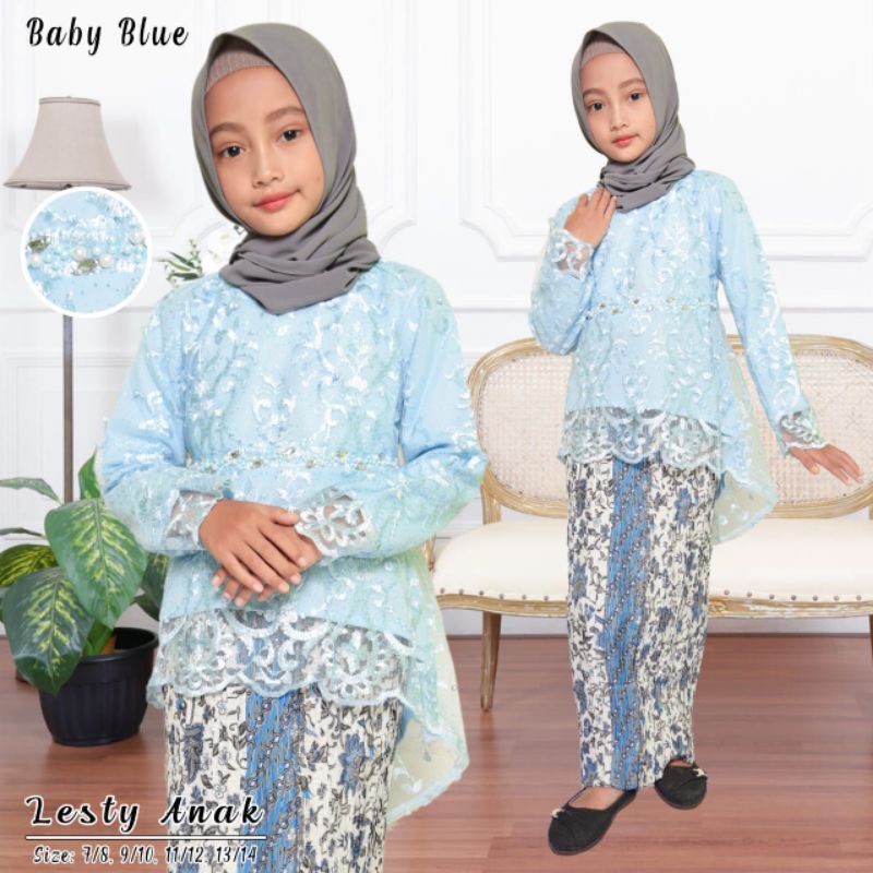 BA KEBAYA ANAK MODERN SETELAN KEBAYA AURORA LESTY ANAK KEBAYA PESTA KEBAYA PAYET MUTIARA KEBAYA ANAK MODERN/KEBAYA