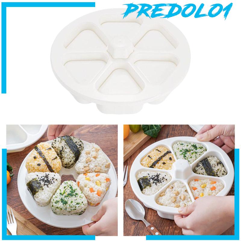 [Predolo1] Alat Pembuat Sushi Jepang Food Decor Mudah Digunakan Triangle Rice Ball Maker