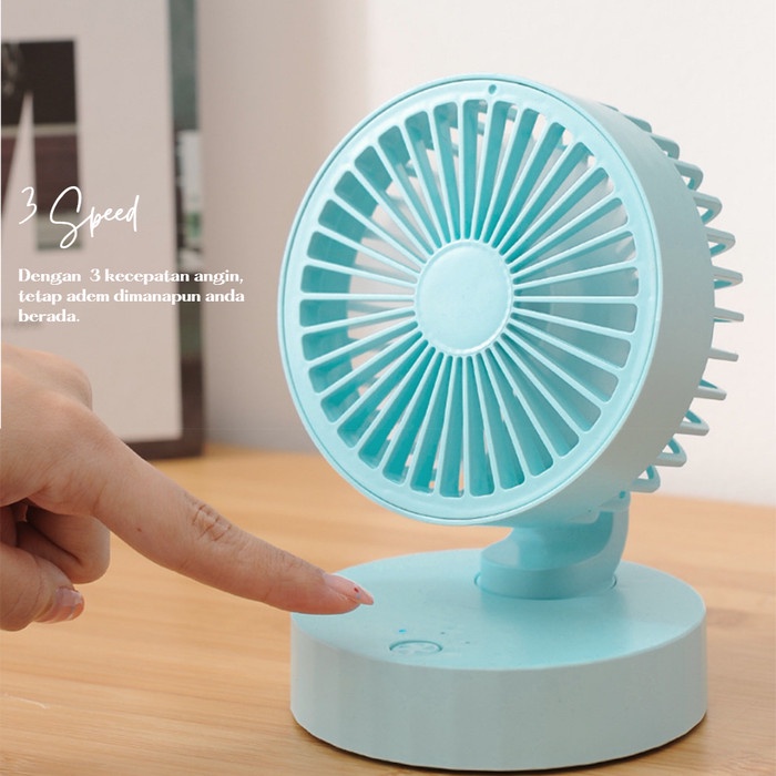 Kipas Angin Portable Mini Fan Kipas Angin Mini Kipas 3 Speed 1200 mAh