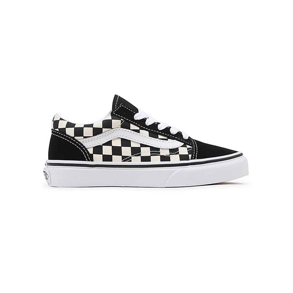 SEPATU ANAK VANS OFF THE WALL | UY OLD SKOOL PRIMARY CHECKER BLACK WHITE