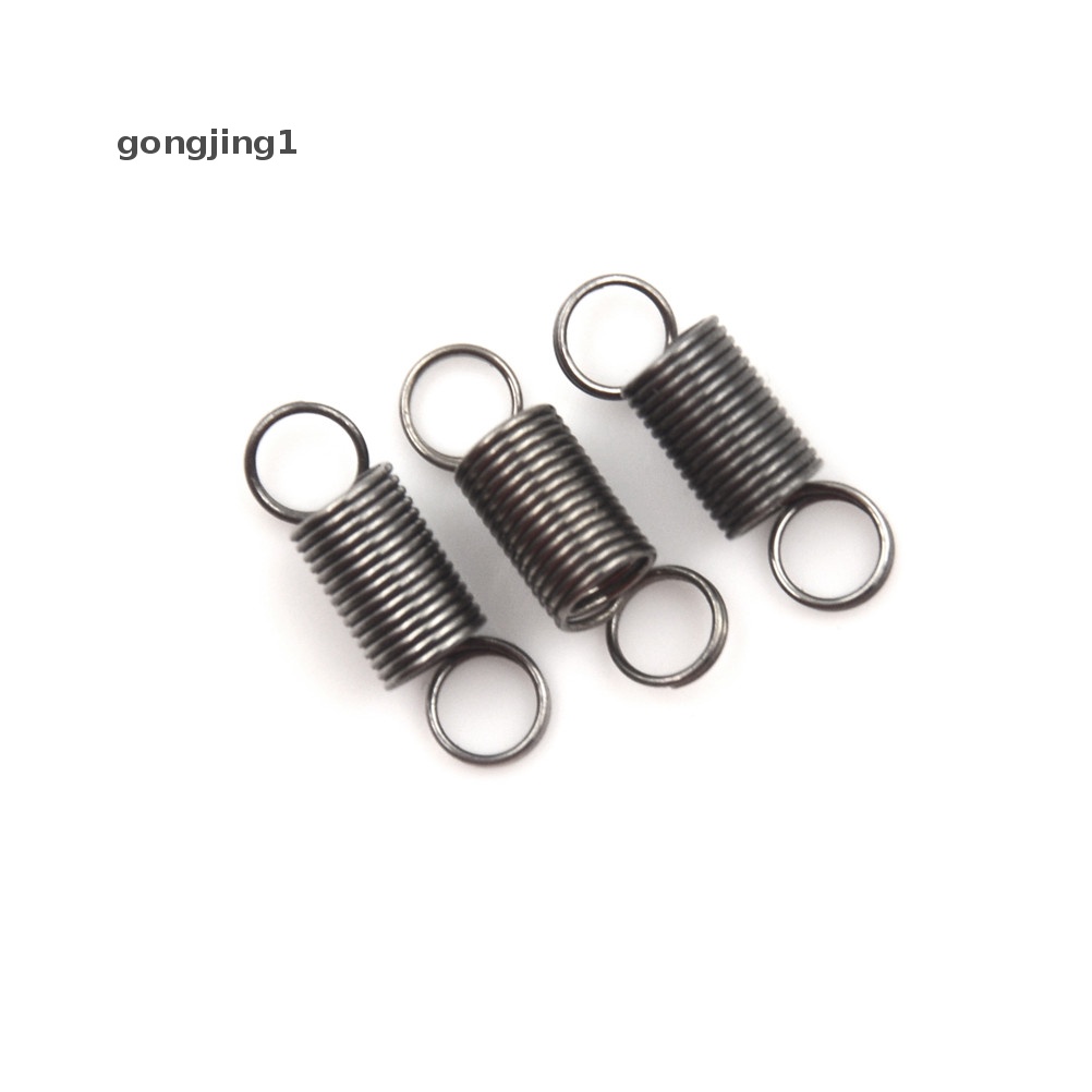 Ggg 10PCS Pegas Ketegangan Kecil Stainless Steel 15mm Dengan Kait Untuk Tarik ID Mainan DIY