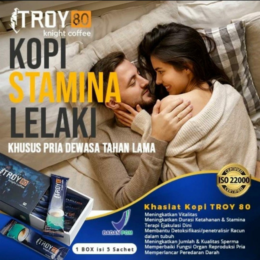 

KOPI TROY 80 - UNTUK SANG KESATRIA KELUARGA HARMONIS Penambah Vitalitas Badas JAMINAN ORI