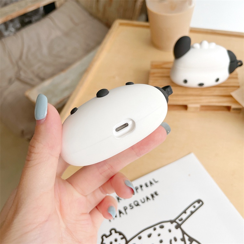 Kartun Lucu Pochacco Pocha Puppy Dog Bluetooth Earphone Pelindung Lembut Silikon Case Anti-Jatuh Cover Untuk Airpods1 2 3 Pro i12 i10 i11 i9s inpods 12 13 Pro i13 Airpods3