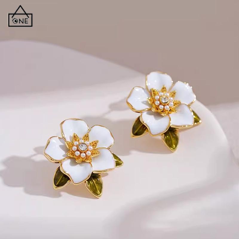 COD❤️Anting Tusuk Motif Bunga Gaya Korea Fashion Untuk Wanita-A.one