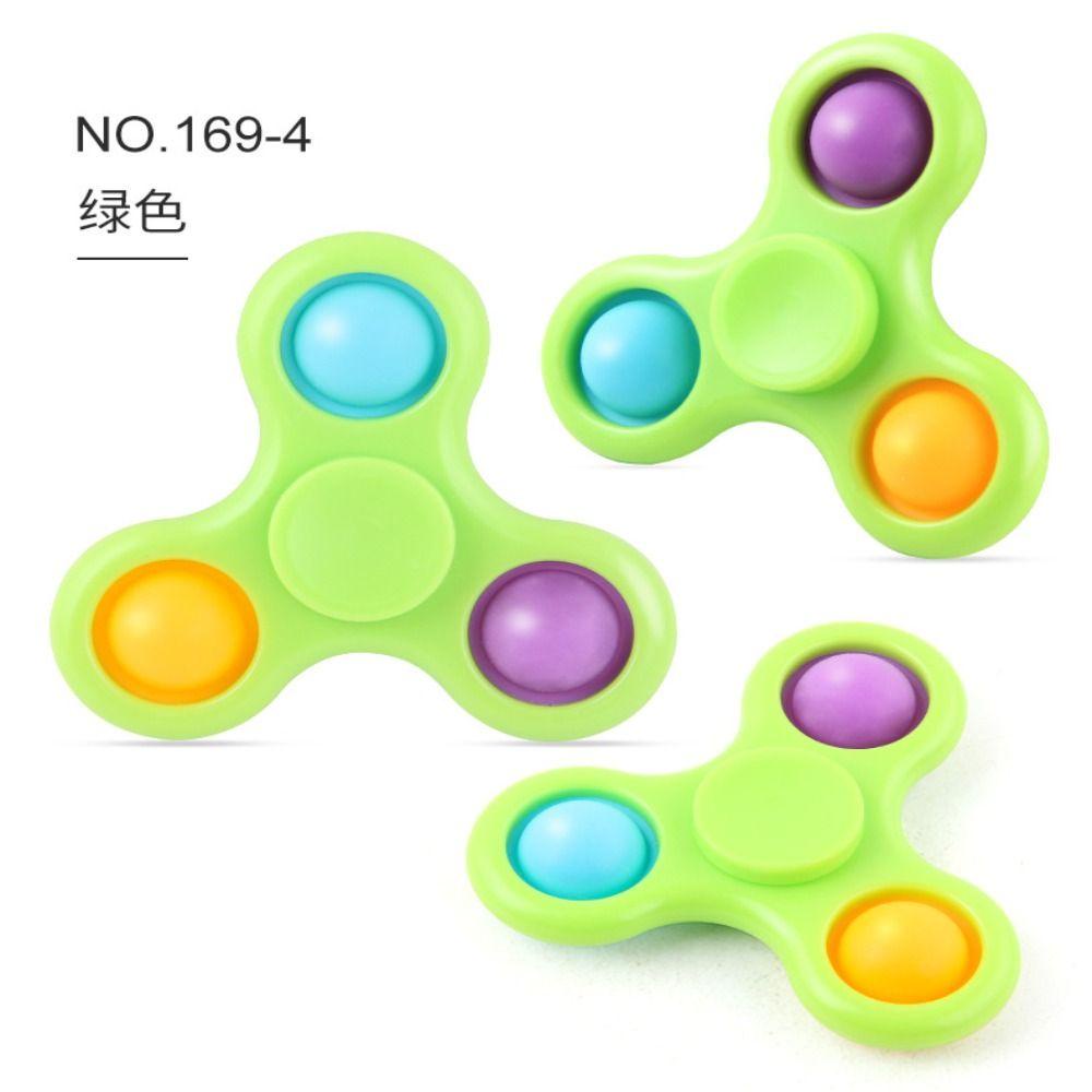 Lanfy Spinner Pop It Mainan 1pc Mainan Untuk Anak Perempuan Dekompresi Mainan Ujung Jari Gyroscope Hand Spinner Penurun Tekanan Tiga Jari Fidget